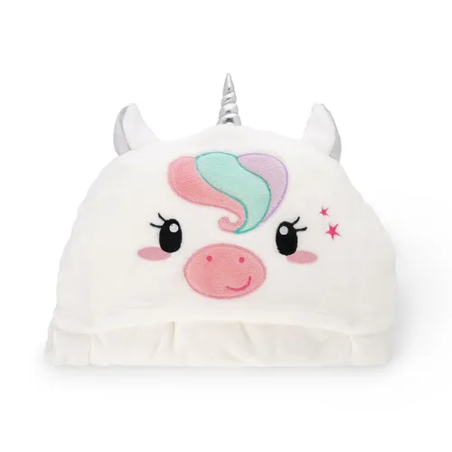 LEGAMI Cosy Hugs Kapuzendecke - Unicorn - Bettdecken mit Handwärmertaschen und Kapuze, ideal für gemütliche Abende. Die 150 x 125 cm große Decke aus 100% Polyester bietet eine warme Umarmung und ist das perfekte Geschenk für Freunde!