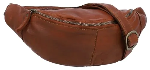 Gusti Bauchtasche Leder Cillian – Hüfttasche Herren & Damen aus Rindsleder – Stylische Bauchtasche Echtleder für Festival & Freizeit