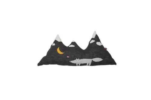 Kuschelkissen Wolf 70x35cm von David Fussenegger - Kissen aus nachhaltiger Recycling-Baumwolle, ideal zum Kuscheln und Spielen. Hochwertig in Österreich produziert, bietet es ein weiches und angenehmes Wohlgefühl für dein Kind.