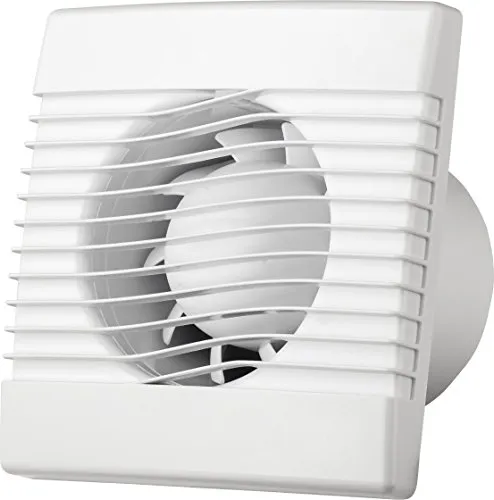 MKK Ventilator Ø 120 mm - Leistungsstarker Badlüfter - Badlüfter mit 120 mm Durchmesser, ideal für Küche und Bad. Hoher Luftdurchsatz von 158 m³/h und leiser Betrieb bei 46 dB(A).