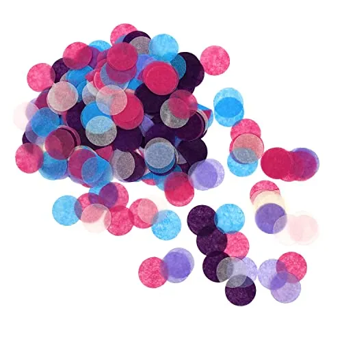 Oblique Unique® Papier Konfetti Tisch Streu Deko für Kinder Geburtstag Party Feier JGA Junggesellinnenabschied Schuleinführung Lila Pink Blau