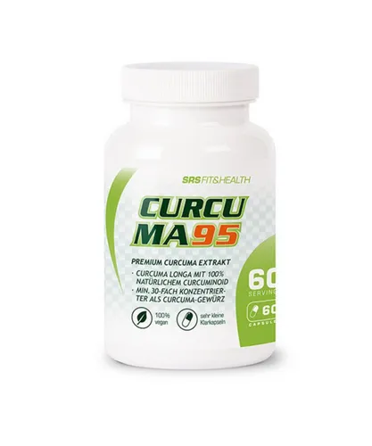 SRS Curcuma 95 Kapseln - 60 Stück - Nahrungsergänzungsmittel mit veganem Curcumin, unterstützt die Gesundheit und das Wohlbefinden.