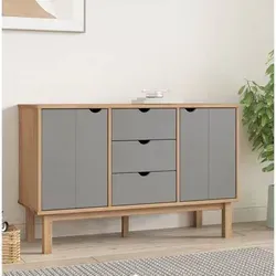 vidaXL Sideboard OTTA Braun&Grau in braun von vidaXL