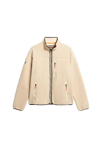 Superdry Herren Outdoor Sherpa-Fleecejacke Hafer Beige XXL
