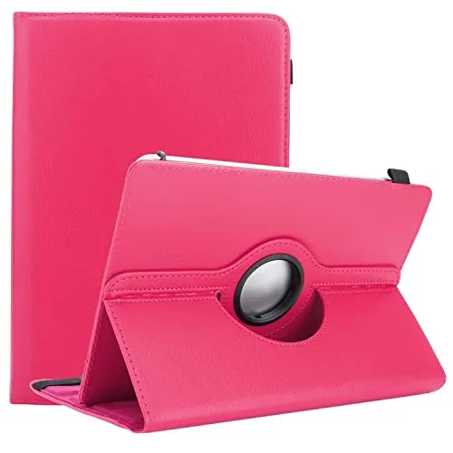 Cadorabo Hülle kompatibel mit Lenovo Tab 4 10 (10.1 Zoll) Tablethülle 360 Design aus Premium Kunst Leder Flip Klappbare Stoßfeste Magnetische Cover Hülle für Lenovo Tab 4 10 (10.1 Zoll) Tasche in Pink