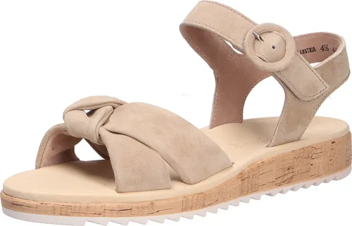 Paul Green Damen Sandaletten - Bequeme Sommerschuhe in Beige (37.5 EU) - Wanderschuhe, flache Sandaletten mit leichtem PU-Sohlenmaterial, ideal für entspannte Sommertage und Freizeitaktivitäten.