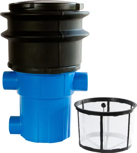 Regenwasserfilter extern Gartenfilter GF mit Tele Abgang seitlich
