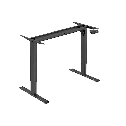Bisley E-StarterTech Gestell, Leichtes elektrisches Schreibtischgestell mit einem Motor, Höchstgeschwindigkeit: 16mm/s, Maße: H 700-1120 x B 1000-1600 x T 600-800 mm, Farbe: schwarz 333 schwarz