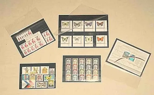 Prophila A6-Einsteckkarten Steckkarten ohne Schutzfolie schwarz 1000