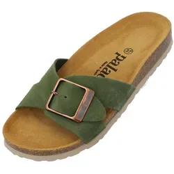 Palado Tinos Premium Leather Pantolette grün 36 EU