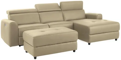 Home affaire Ecksofa Sentrano, L-Form mit Relaxfunktion in beige von Home Affaire