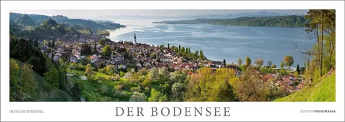 Der Bodensee Panorama-Kalender - Ausgezeichneter Immerwährender Kalender im Großformat 110 x 39 cm, zeigt beeindruckende Panoramen der Bodenseelandschaft und ist handgebunden in Deutschland.