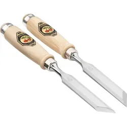 Kirschen Stechbeitelpaar 26 mm mit Weißbuchenheft