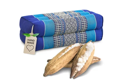 livasia Stützkissen Yogakissen (Classic) vegan und handgefertigt, 17x34x12cm, Kapok
