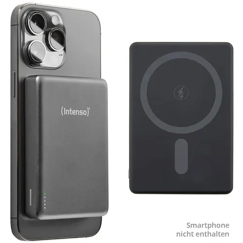 Magnetic Wireless Powerbank MW10000 Grey, 10.000 mAh von Intenso