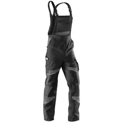 Kübler Activiq Latzhose 3250 schwarz/anthrazit 50 - Arbeitshose & Bundhose mit ergonomischer Linienführung für maximale Bewegungsfreiheit, CORDURA Knietaschen und elastischen Trägern für optimalen Tragekomfort.