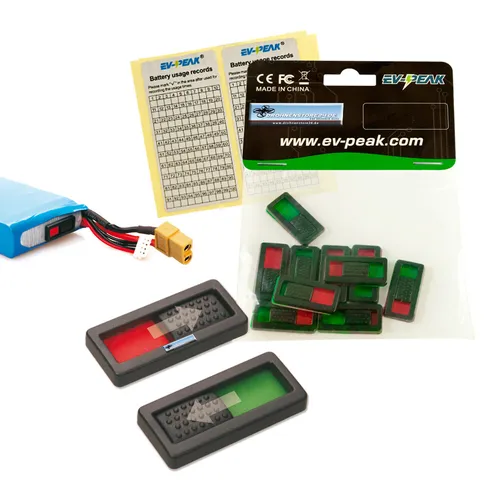 EV-Peak 10x Akku Ladezustandsanzeiger Charge Marker Li-Po Check- Drohnen Zubehör