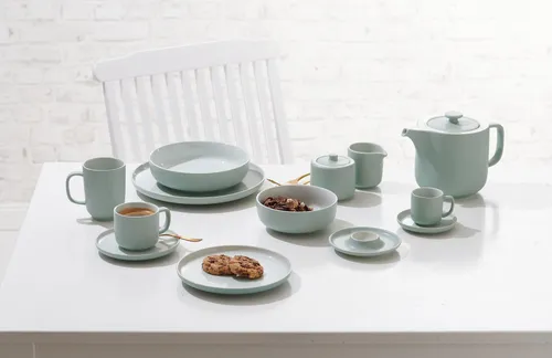 Untertasse für Espressotasse 6er Set Jasper mint - Thermobehälter mit minimalistischer Formensprache und einzigartiger Haptik. Spülmaschinengeeignet und perfekt für stilvolle Kaffeepausen.