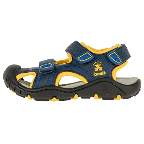 Kamik Unisex-Jungen Seaturtle2 Geschlossene Sandalen, Blau (Navy Citrus Nci), 27 EU