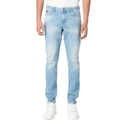 Miracle of Denim M.O.D Herren Jeans Marcel Slim Fit in Depend Blue (DE/NL/SE/PL, Bundweite & Schrittlänge, 31, 32, Depend Blue 4218)
