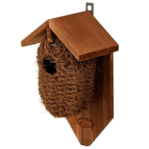 Esschert Design | Nistkasten Nistbeutel Zaunkönig | Kokos | 26x15x10 cm