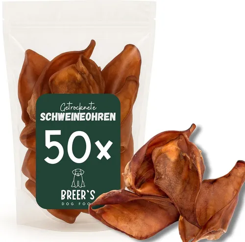 Getrocknete Schweineohren für Hunde - 50 Stück | Qualität aus Deutschland - Leckere Schweineohren für Hunde in hochwertiger Qualität, ideal für Snacks und zur Beschäftigung. Perfekt für alle Hundegrößen und ein Genuss für jedes Alter!
