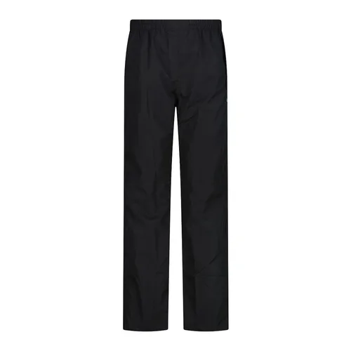 CMP Damen Regenhose mit Futter und seitlichen Reißverschlüssen - Wanderhose aus atmungsaktivem Ripstop-Gewebe, wasser- und winddicht mit 10.000 mm Wassersäule. Ideal für Outdoor-Aktivitäten bei jedem Wetter.