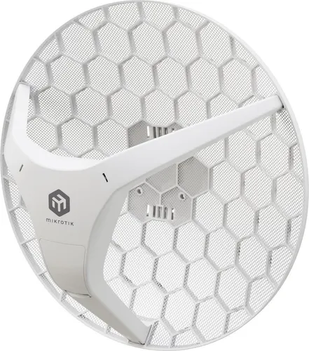 MikroTik LHG 5 ax - Hochleistungs-Wireless-Außenantenne - Sonstige Kabel & Adapter mit 24,5 dBi Antennengewinn für zuverlässige Verbindungen über große Entfernungen, ideal für ländliche Breitbandanbindungen.