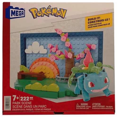 Mattel® Mega Pokémon Themenpark mit Ivysaur Figur – 222 Teile Bau-Set - Erlebe den Mattel Mega Pokémon Themenpark mit Ivysaur! Mit 222 hochwertigen Bausteinen fördert dieses Set Kreativität und Geschicklichkeit. Perfekt für Kinder ab 7 Jahren und Pokémon-Fans zum Bauen und Spielen.