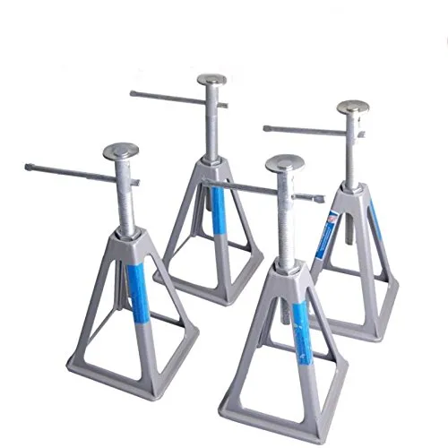 Alu Stützbock für Wohnwagen - höhenverstellbar und robust - Stützblöcke für Wohnmobile: Stabilität und Sicherheit beim Campen, ideal für längere Standzeiten mit einer maximalen Belastung von 3600 kg.