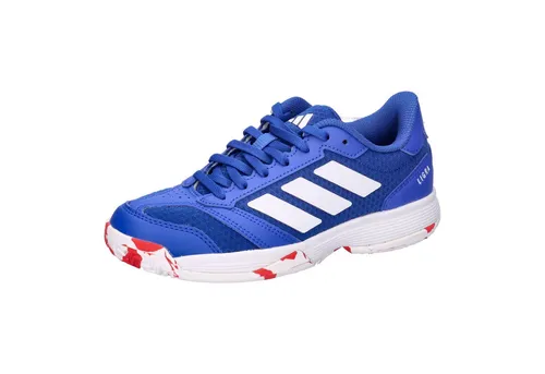 adidas Ligra 8 Kids Indoor Shoes Sneaker - Outdoor Fitnessschuhe für Jungen, ideal für Hallensport mit normaler Passform und strapazierfähiger Gummi-Außensohle für optimalen Halt.