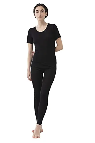 Mey Basics Serie Exquisite Damen Leggings Schwarz XXL - Leggings für Damen mit flachem Bund und seidigem Tragegefühl, ideal für höchsten Komfort und eine perfekte Passform.
