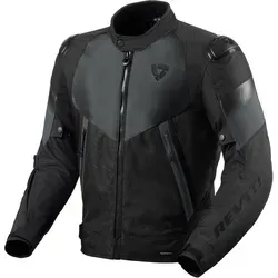 Revit Control H2O Motorrad Textiljacke - Schwarz-Grau, Größe S für Männer - Motorradjacke aus hochdichtem Polyester mit Teflon® Beschichtung, wasserdicht und mit herausnehmbarem Thermofutter - ideal für jede Wetterlage.