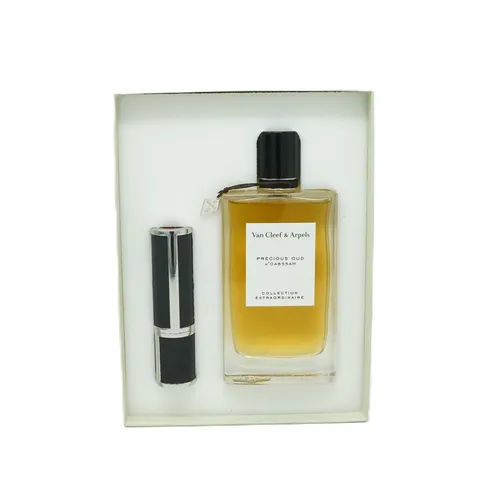 Van Cleef & Arpels Precious Oud Collection Extraordinaire Eau de Parfum Spray 75 ml - Eau de Parfum mit edlem Oud-Duft, blumigen Noten und praktischen Refillable Travel Spray 5 ml für sinnlichen Genuss überall und jederzeit.