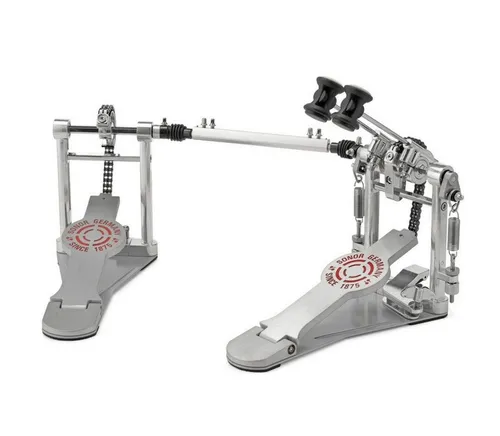 SONOR Schlagzeug Sonor Doppelpedal DP 4000 - Präzise und kraftvoll - Schlagzeuge: Die Sonor DP4000 Doppelfußmaschine überzeugt mit leichtgängiger Bedienung, rutschfester Bodenplatte und geräuschloser Federmechanik für ein angenehmes Spielgefühl.