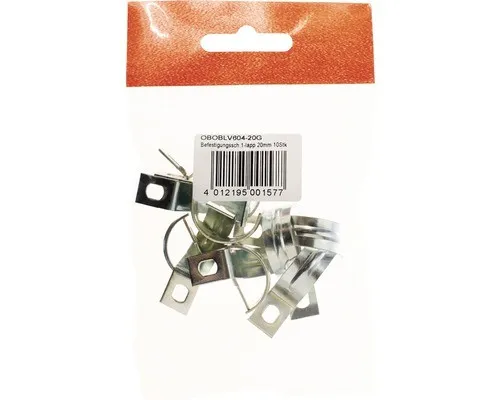 OBO Bettermann Befestigungsschelle 604 20 G, 100 Stück - Schellen zur sicheren Befestigung von Leitungen und Rohrsystemen, geprüft für Funktionserhalt-Systeme E30 bis E90 nach DIN 4102.