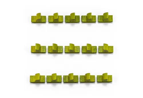 Waldfelsen Spiel – Holz-Figuren Spielfiguren Ersatz passend für Die Siedler von Catan, Spielmaterial, Verschiedene Farben