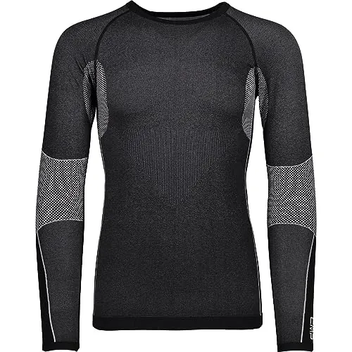 CMP MAN Seamless Sweat nero (U901) S/M - Funktionale Langlauf Unterwäsche für Männer, nahtloses Design für höchsten Tragekomfort und optimale Bewegungsfreiheit bei winterlichen Outdoor-Aktivitäten.