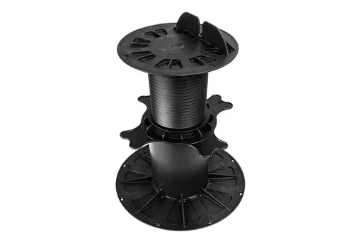 Gartenwelt Riegelsberger Terrasse 1 Karton Balkenlager PREMIUM Stelzlager für Holz WPC ALU, BxT:20x20 cm