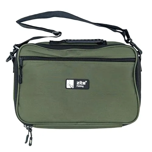 Zite Fishing Forellenteig Tasche 23x36x6 cm - Angeltasche für bis zu 20 Forellenteige, wasserfest und mit robustem Boden, ideal für Angler, die schnellen Zugriff auf ihr Zubehör wünschen.