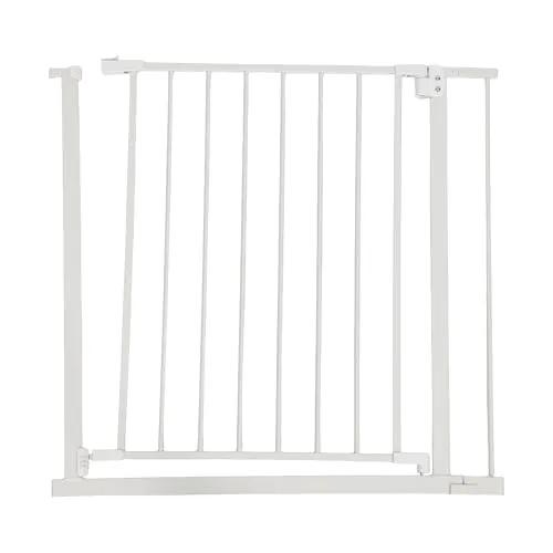 Relaxdays Treppenschutzgitter – Sicherheit für Babys und Kleinkinder - Kindersicherungen: Sicherer Schutz für Kinder bis 24 Monate, ohne Bohren montierbar, mit Einhandbedienung und stabiler Klemmtechnik für Treppen und Türen.