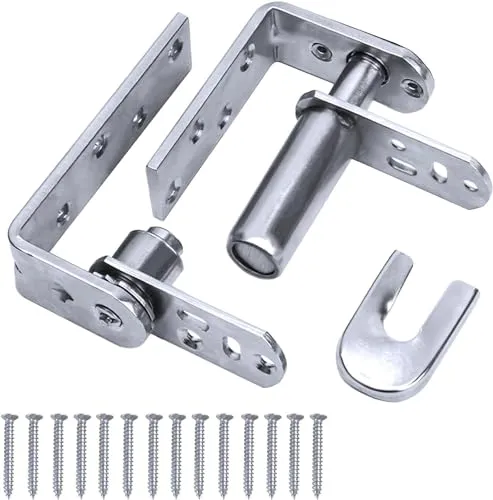 Young Wolf Edelstahl Limousinentürscharniere, selbstschließend, Café, gebürstet, Silber, 10 cm, 20kg/40lbs, für Türen bis 30mm, 1 Stück