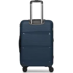 d&n Travel Line 4300-Plus Trolley M 65 cm - Petrol - Koffer mit Dehnfalte für flexible Erweiterung, optimal organisiert mit Kreuzpackgurt und Wäschefach. Ideal für stilvolle Reisende, die Funktionalität und Eleganz schätzen.