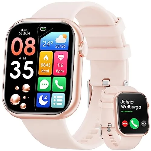 Hwagol Smartwatch Damen Herren, 1.85