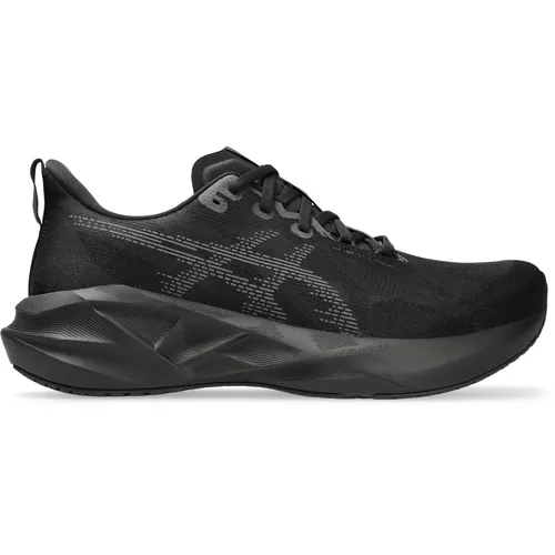Asics NOVABLAST 5 Laufschuh schwarz 46,5 EU - Laufschuhe mit atmungsaktivem Obermaterial und hoher Dämpfung, ideal für neutrale Läufer, die Komfort und Performance suchen.