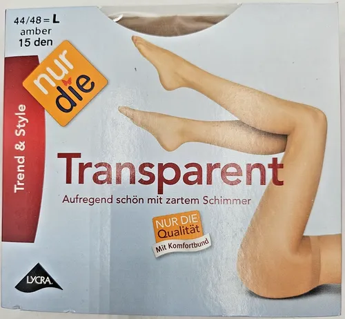 Produktbild nur die Strumpfhose transparent amber Gr. 44/48, 15 DEN (1 St)
