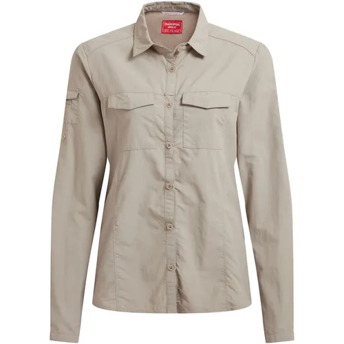 Craghoppers NosiLife Adventure III Langarmshirt 46 - Bluse mit feuchtigkeitsregulierendem, geruchshemmendem und leichten Material, ideal für Abenteuerreisen und effektiven Insektenschutz.