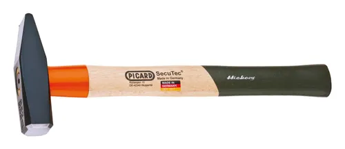 Picard Schlosserhammer Hickory 600 g SecuTec - Hochwertiger Handwerkerhammer - Schlosserhammer mit 600 g Kopfgewicht und gehärtetem Hickorystiel. Ideal für präzise Arbeiten dank sicherer Verbindung und geprüfter Qualität. Perfekt für den täglichen Einsatz in der Werkstatt.