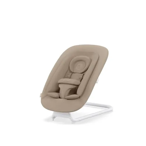 CYBEX Bouncer Almond Beige – Bequeme Babywippe - Die CYBEX Bouncer Almond Beige ist eine vielseitige Babywippe, ideal für die Nutzung mit Hochstühlen. Mit verstellbarer Rückenlehne und atmungsaktivem Mesh-Gewebe bietet sie optimalen Komfort. Maschinenwaschbar und kompatibel mit CYBEX-Zubehör.