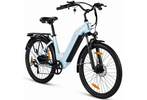 Vankel E-Bike Cityrad 26 Zoll mit 655 Wh für Herren und Damen